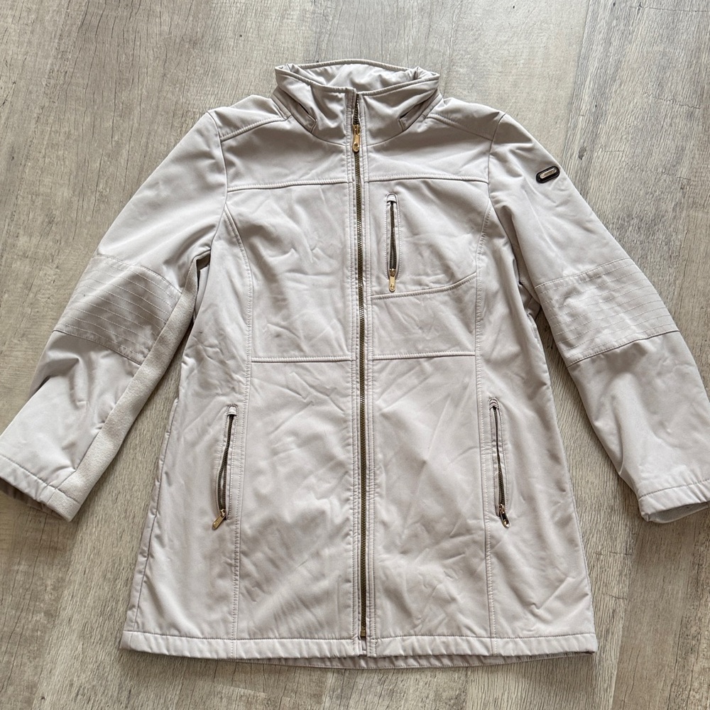 Calvin Klein Women's Light Tan mid length Jacket